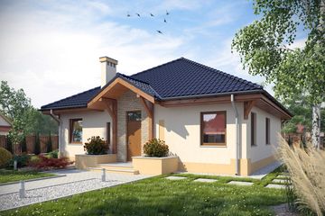  Projekt domu Marcel bez garażu [B] (WRF1022) - projekt domu parterowego - Zdjęcie 1