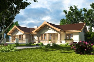  Projekt domu Kuropatwa bez garażu bliźniak [B-BL1] (WRF1204) - projekt domu parterowego - Zdjęcie 1