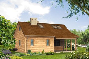  Projekt domu letniskowego Biedronka 2 dr-S (BSA1478) - projekt domu letniskowego parterowego - Zdjęcie 1