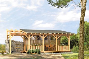  Projekt altany Altanka 1 (BSA1487) - projekt altany parterowego - Zdjęcie 1