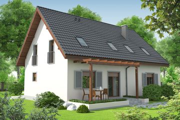  Projekt domu Raul (dwulokalowy) (WRC1950) - projekt domu parterowego z poddaszem - Zdjęcie 3