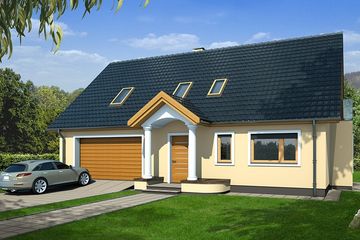  Projekt domu Sidney 1a (WRD1898) - projekt domu parterowego z poddaszem - Zdjęcie 1