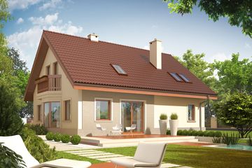  Projekt domu Arizona G1 (WRC2115) - projekt domu parterowego z poddaszem - Zdjęcie 1