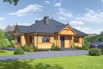  Projekt domu Dębina 9 (KRP1018) - projekt domu parterowego - Zdjęcie 1