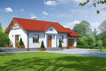  Projekt domu Miłków ag (KRP1023) - projekt domu parterowego - Zdjęcie 1