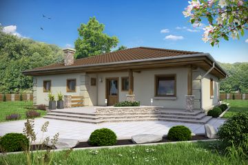  Projekt domu Cyrus II bez garażu [B] (WRF1231) - projekt domu parterowego - Zdjęcie 1