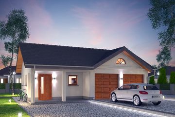  Projekt garażu G10 (BSA1525) - projekt garażu parterowego - Zdjęcie 1