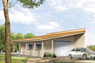  Projekt garażu G11 (BSA1526) - projekt garażu parterowego - Zdjęcie 1