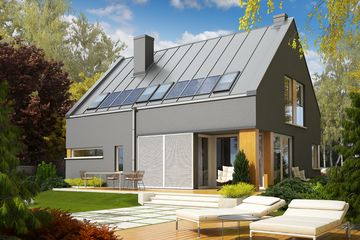  Projekt domu Antek G1 (WRC1982) - projekt domu parterowego z poddaszem - Zdjęcie 1