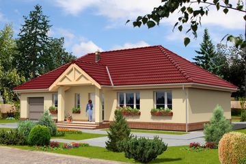  Projekt domu Awinion DCB24 (WOB1015) - projekt domu parterowego - Zdjęcie 1