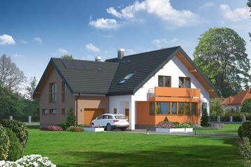  Projekt domu Busko 31 (KRP1324) - projekt domu parterowego z poddaszem - Zdjęcie 1