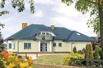  Projekt domu Aria 7 (BSA1491) - projekt domu parterowego z poddaszem - Zdjęcie 1