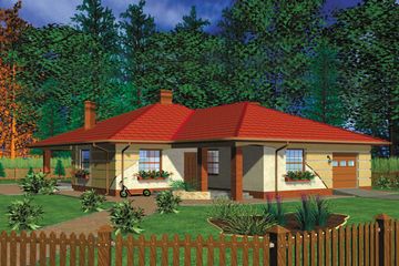 Projekt domu K4 (SLE1003) - projekt domu parterowego - Zdjęcie 1
