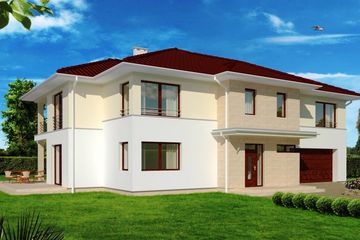  Projekt domu JM 225 (WAO1037) - projekt domu z pełnym piętrem - Zdjęcie 1