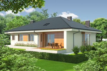  Projekt domu Franczi II G1 (WRC1958) - projekt domu parterowego - Zdjęcie 1