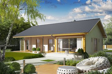  Projekt domu Eryk bianco (WRC1963) - projekt domu parterowego - Zdjęcie 2