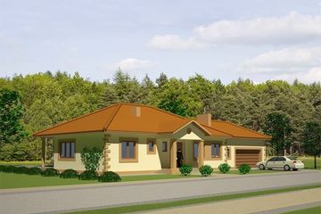  Projekt domu Rozłożysty A (GDA1016) - projekt domu parterowego - Zdjęcie 1