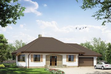  Projekt domu Grot 5 (BSA1507) - projekt domu parterowego - Zdjęcie 1