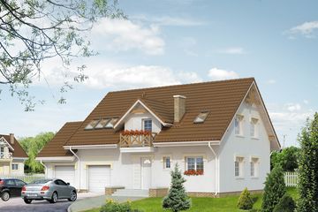  Projekt domu Carmen 2 (BSA1352) - projekt domu parterowego z poddaszem - Zdjęcie 1