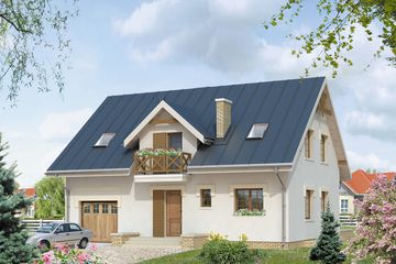  Projekt domu Carmen 3 (BSA1353) - projekt domu parterowego z poddaszem - Zdjęcie 1