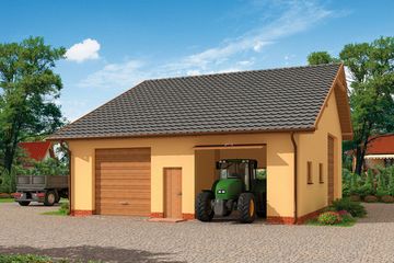  Projekt budynku gospodarczego G234 budynek gospodarczy (SLN2010) - projekt budynku parterowego - Zdjęcie 1