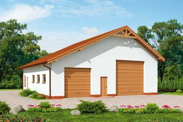  Projekt budynku gospodarczego G235 budynek gospodarczy (SLN2011) - projekt budynku parterowego - Zdjęcie 1