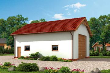  Projekt budynku gospodarczego G227 budynek gospodarczy (SLN2012) - projekt budynku parterowego - Zdjęcie 1