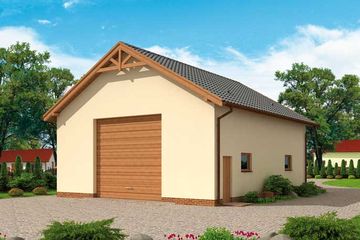 Projekt budynku gospodarczego G228A budynek gospodarczy (SLN2015) - projekt budynku parterowego - Zdjęcie 1
