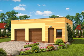  Projekt budynku gospodarczego G85a budynek gospodarczy (SLN2017) - projekt budynku parterowego - Zdjęcie 1