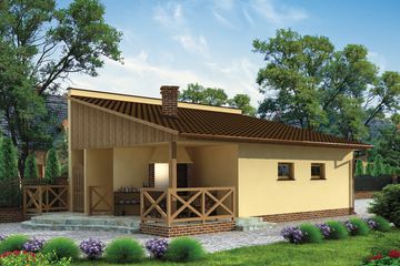  Projekt budynku gospodarczego G190 budynek gospodarczy (SLN1969) - projekt budynku parterowego - Zdjęcie 1