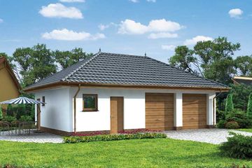  Projekt budynku gospodarczego G195 budynek gospodarczy (SLN1974) - projekt budynku parterowego - Zdjęcie 1