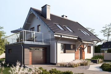  Projekt domu Figa Neo (1051) (KRD1946) - projekt domu parterowego z poddaszem - Zdjęcie 1