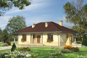  Projekt domu Amadej Piano (1003) (KRD1951) - projekt domu parterowego - Zdjęcie 1