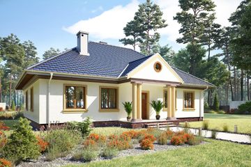  Projekt domu Aleksnadria Bona (1012) (KRD1952) - projekt domu parterowego - Zdjęcie 1