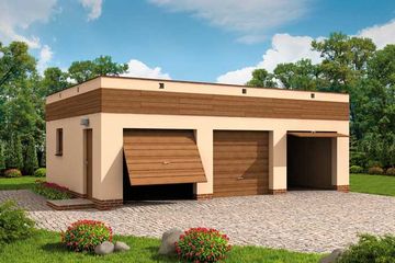  Projekt budynku gospodarczego G5A budynek gospodarczy (SLN2018) - projekt budynku parterowego - Zdjęcie 1