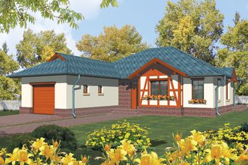  Projekt domu Fiona G1 (WRC1625) - projekt domu parterowego - Zdjęcie 1