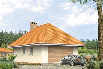  Projekt garażu G12 (BSA1527) - projekt garażu parterowego - Zdjęcie 1