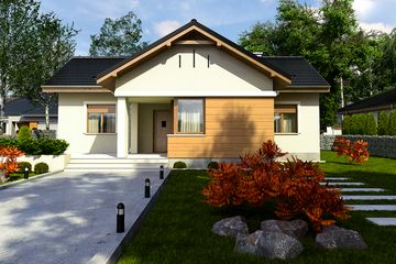  Projekt domu Polluks bez garażu [B] (WRF1433) - projekt domu parterowego - Zdjęcie 1