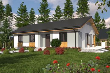  Projekt domu Luna bez garażu [B] (WRF1434) - projekt domu parterowego - Zdjęcie 1