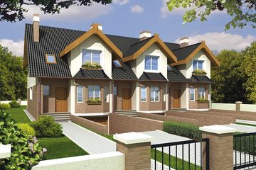  Projekt domu Fiona B S (WRD1188) - projekt domu parterowego z poddaszem - Zdjęcie 1