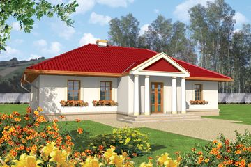  Projekt domu Fortuna (WRC1628) - projekt domu parterowego - Zdjęcie 1