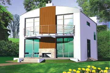  Projekt domu Franek (WRC1630) - projekt domu parterowego z poddaszem - Zdjęcie 1