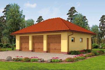  Projekt budynku gospodarczego G62 budynek gospodarczy (SLN1837) - projekt budynku parterowego - Zdjęcie 1