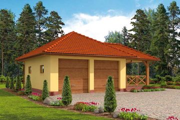  Projekt budynku gospodarczego G63 budynek gospodarczy (SLN1838) - projekt budynku parterowego - Zdjęcie 1