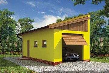  Projekt budynku gospodarczego G205 budynek gospodarczy (SLN1983) - projekt budynku parterowego - Zdjęcie 1