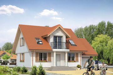  Projekt domu Pik (BSA1378) - projekt domu parterowego z poddaszem - Zdjęcie 1