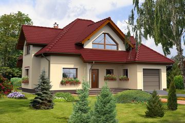  Projekt domu Rzym DCP221 (WOB1018) - projekt domu parterowego z poddaszem - Zdjęcie 1