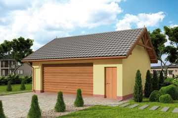  Projekt budynku gospodarczego G68 budynek gospodarczy (SLN1842) - projekt budynku parterowego - Zdjęcie 1