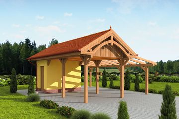  Projekt budynku gospodarczego G67 budynek gospodarczy (SLN1843) - projekt budynku parterowego - Zdjęcie 1