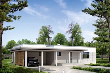  Projekt domu Szkwał (BSA1385) - projekt domu parterowego - Zdjęcie 1